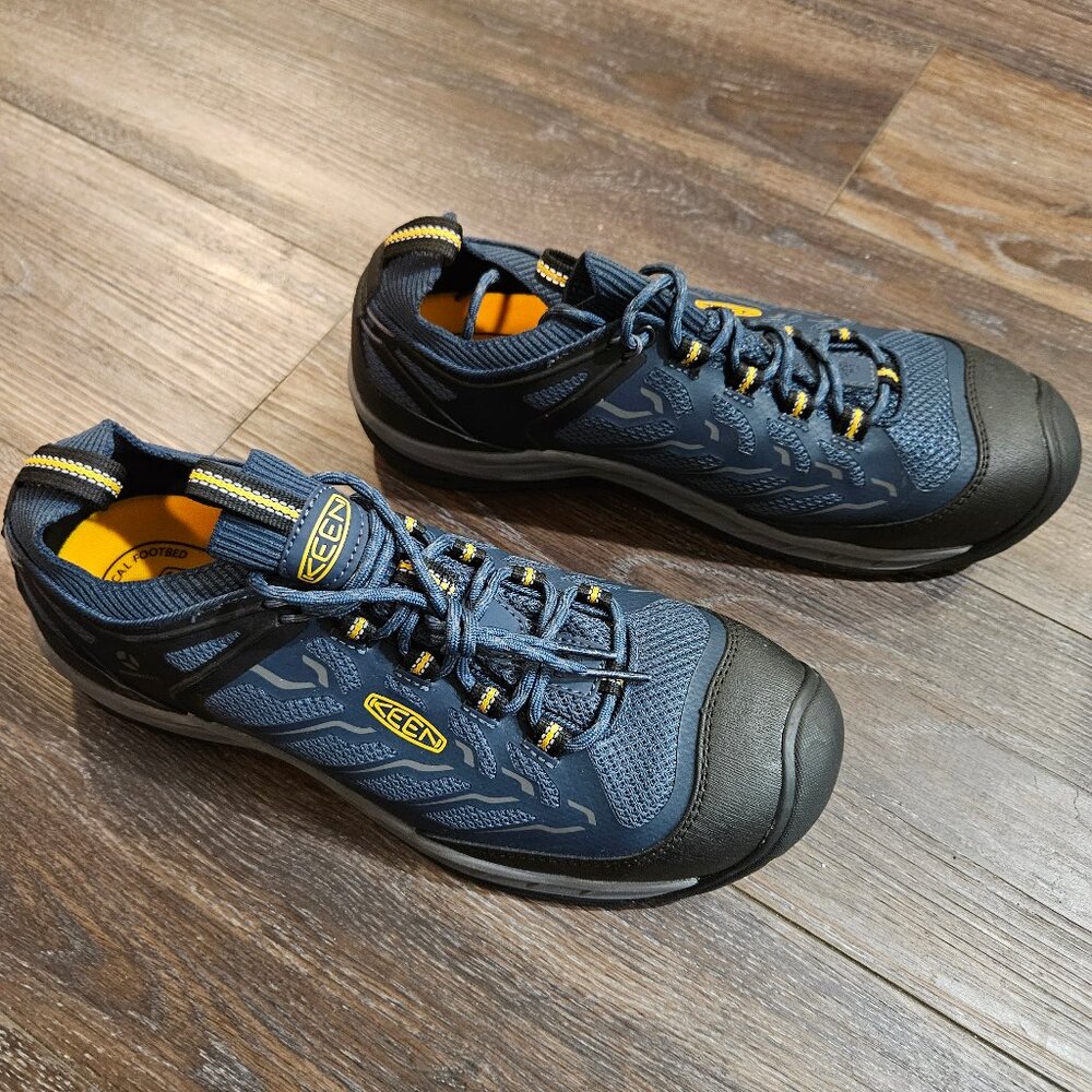 KEEN Utility Men’s Composite Toe Work Shoes | Size 12 | New | Blue/Black - Picture 2 of 8